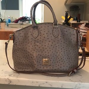 Dooney and Bourke “ostrich” style leather bag